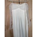 NWT Lulus Beautifully Beloved White Mesh Off Photo 5
