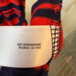 Old Navy  Red Navy Blue Striped 3/4 Sleeve Shirt Dress Women's Size Small Photo 4