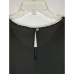 Newbury Kustom  Women's Black Top Blouse Size Small Roll-Up Sleeve Classic EUC Photo 5