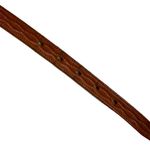 2 Vintage 70s Thin Brown Leather Beaded Belts Size 36” Photo 13