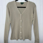 J.Crew Silk Light Green / Gray Cardigan Sweater Size S Photo 0