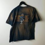 Bleached American Iron & Muscle T Shirt Vintage Y2K Brown Black Large L USA Logo Photo 11