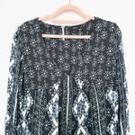 Free People  Womens Top Small Black Down By The Bay Tunic Boho‎ Folk Festival Photo 2