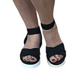 Steven By Steve Madden STEVEN Steve Madden Platform Sandal Elastic Strap Comfort “Kraze” Black Size 9 Photo 4