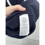 J.Crew Sweater Womens Small Tipped Open Front Cardigan Navy Blue White Preppy Photo 3