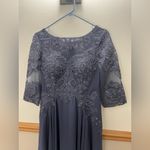 JJ's House NWT JJ’s House Dusty Blue Sequin Lace Chiffon Maxi Dress Size 8 Photo 1