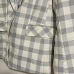 Elie Tahari NWT $398  cream black checkered blazer extra button Photo 2