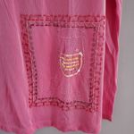 Citiknits Vintage Pink Beaded Star Cocktail Short Sleeve Top XL Photo 4