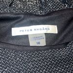 Peter Nygard  Black Metallic Missy Cocktail Dress Size‎ 16 NWT Photo 4
