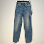 Wild Fable  High Rise Straight Leg 90s Jean Ripped Distressed Baggy Boho Size 0 Photo 2