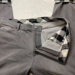 Talbots Straight Leg Ankle Jeans Women's Plus Size 16 Plaid Hem Accent Gray Photo 5