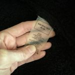 Maniere De Voir Jacket Faux Leather Plush Trim Detachable Sleeves Size US4 Black Photo 5