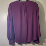 Kaari Blue  large pleat tuck smock Deep purple wine Blouse Photo 5