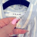 frame denim FRAME STRIPED BLUE WHITE LONG LINEN DRESS XXS Photo 8