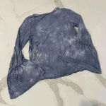 American Eagle  Soft & Sexy TieDye Long Bell Sleeve Blouse WrapFront Womens Small Photo 3