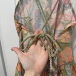 Free People  Deserted Island Mini Dress Small Rainforest Backless Bubble Skirt Photo 8