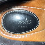 Clarks Clark’s Black Leather Ballet Maryjane Flats Size 9.5 Decorative silver detail Photo 4