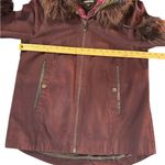 Gianni Bini  Burgundy‎ Fur-Trim Jacket Photo 6