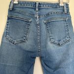 Just Black  DENIM Skinny Crop Raw Hem Distressed Jeans Size 26 Photo 7