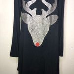 Rudolph the Red Nosed Reindeer Black Swing Dress Size Medium Photo 2