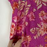 Loft  Floral Flowy Wide Leg Linen Pants Pull On Size Large L EUC Photo 7