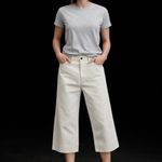 Rag and Bone NWT  Andi High Rise Ankle Wide Leg Jeans White Size 32" Photo 10