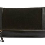 Sole Society  Jemma Suede & Faux Leather Zip Clutch Photo 0