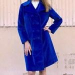 RARE Vintage Surrey Classics Royal Pink Velvet Double Breasted Peacoat Jacket Size M Photo 1