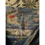 Crown & Ivy  Sailboat Leggings Size Medium Blue Yellow Photo 4