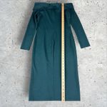 Amanda Uprichard  Emerald Green Off‎ The Shoulder Midi Pencil Dress Sz M Photo 5