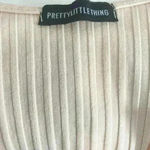 Pretty Little Thing  Long Sleeve Rib Raw V Crop Top Photo 8