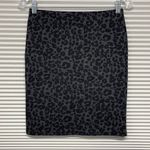 Loft NWT Black Leopard Print Pull On Pencil Skirt Photo 0