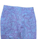 Lauren Active Ralph Lauren Pink Paisley Print Cropped Pants Size 10 Photo 3