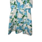 Melonie T. Womens Dress Midi Floral Pleated Pockets Sleeveless Blue/Green 14 NWT Blue Size 12 Photo 3
