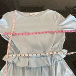 Altuzarra Powder Blue Flounce Ruffle Peplum Dress Size 38 Medium 8 Photo 10