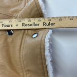 Derek‎ Lam Coat Womens X Small Brown Tan Oversized Shearling Jacket Faux Leather Size XS Photo 9
