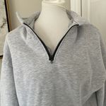 Amazon π Cutest Light Grey Quarter Zip Sweatshirt Photo 4