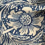 The Met Exclusive William Morris Marigold Blue Cream Floral Fringe Scarf Photo 2