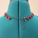 EXPRESS Deep Red Statement Necklace Photo 2