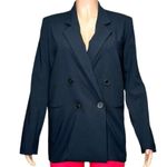 Anthropologie MAEVE x  Double-Breasted Oversized Blazer, Black, 0 (US) Photo 7