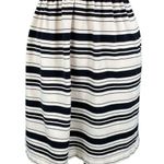 J.Crew  Black & White Striped Skater Dress Photo 2