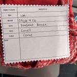 Style & Co Peasant Blouse Small Bohemian Daisy Floral Coral Embroidered‎ Hippie Summer Boho Photo 11