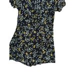 Free People Floral Black Yellow Cutout Romper Size 2 Photo 6