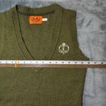 Juicy Couture Y2K  Cashmere Wool Blend V Neck Sweater Vest Olive Green Women's S Photo 7