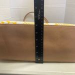 Kate Landry KATE LANDRY Women’s Tote Bag 12X6X13.5 Yellow & White Photo 11