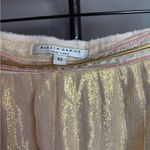Alexia Admor Alexia Admour Gold Silk Shimmer Pleated Skirt M Photo 2