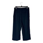 Maje Pants Women Small Black Lightweight Elastic Waist Wide Leg Cropped Trouser Photo 1