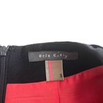 Orla Kiely Black Wool Short Sleeve Pleated Knee Length Sheath Dress Size 3 Photo 1