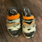 UGG  slide Fluff Yeah Slide Cali Collage Olive Green Shoe New Size 10 Photo 4