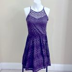 Francesca's NWT Francesca’s High neck Dress Purple Photo 9